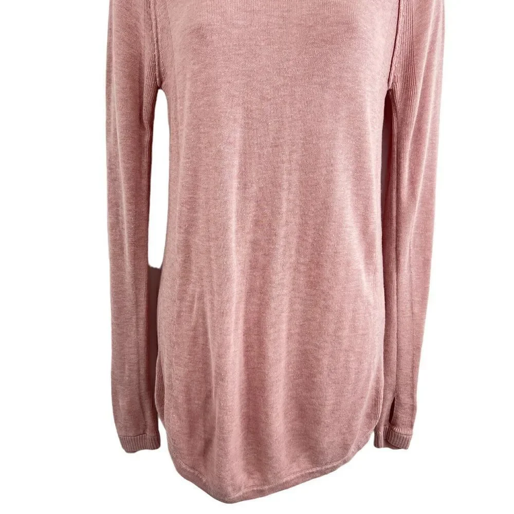 Lululemon Sunshine Coast Long Sleeve Heathered Mink Berry Women's Size 2